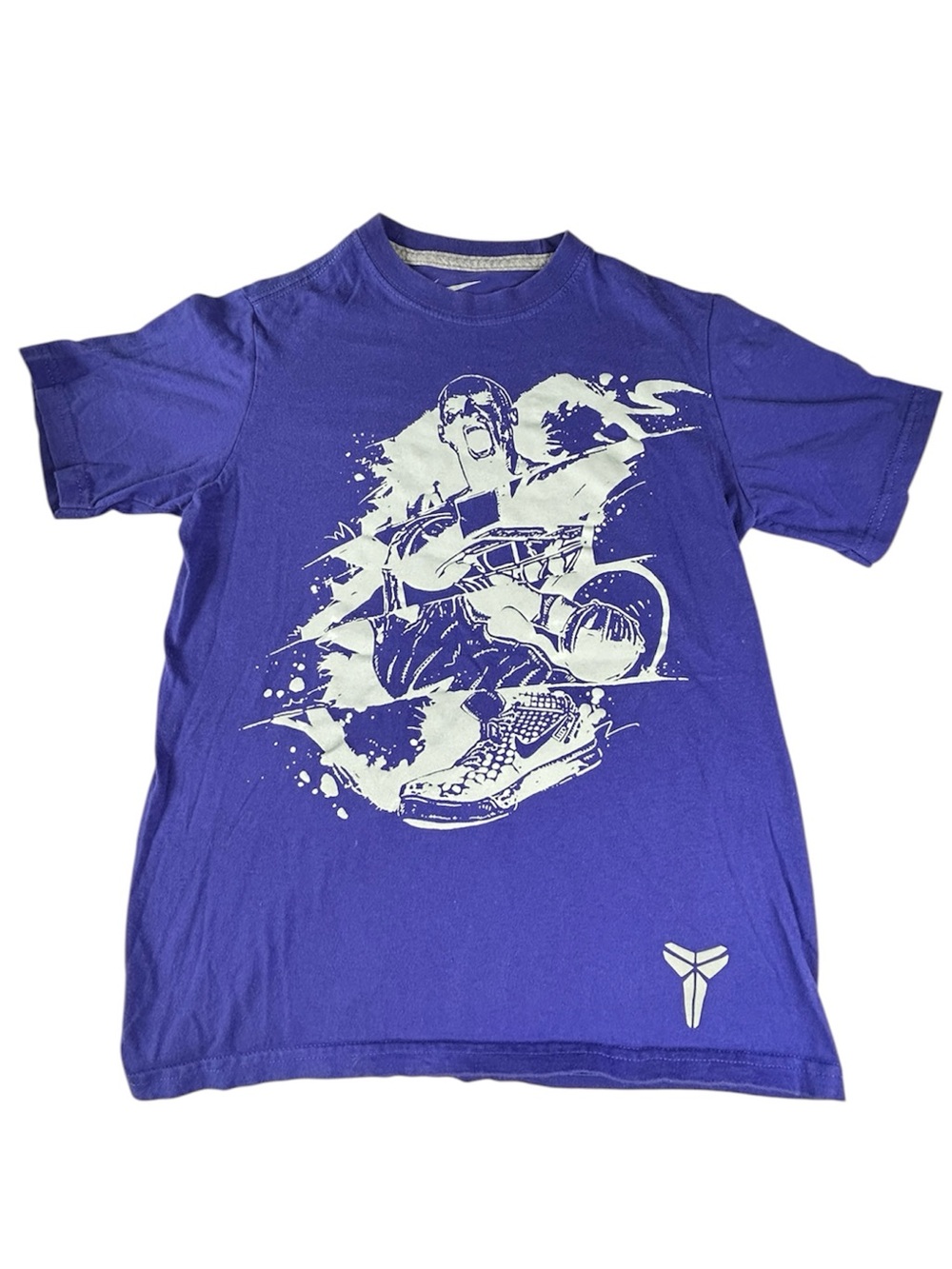 Rare Boy's Nike Kobe Bryant Purple Mamba Face T-Shirt Youth Medium